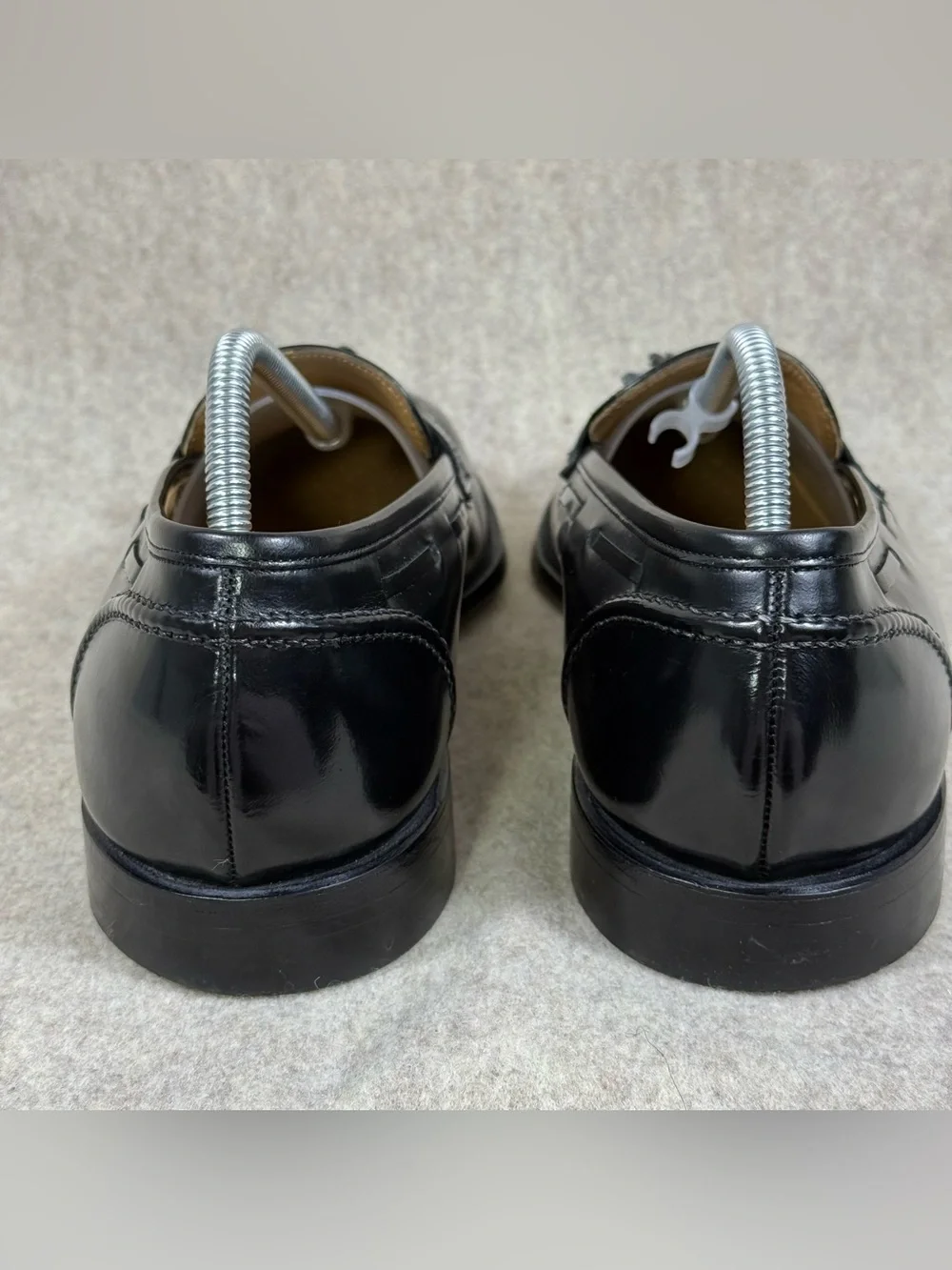 Vintage Johnston and Murphy “Limited” Black Leather Tassel Loafers Men’s Sz 9.5